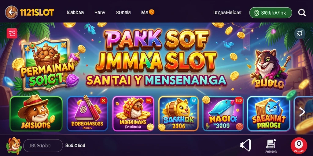 Screenshot utama dari gameplay 1121SLOT yang menarik dan mendebarkan.