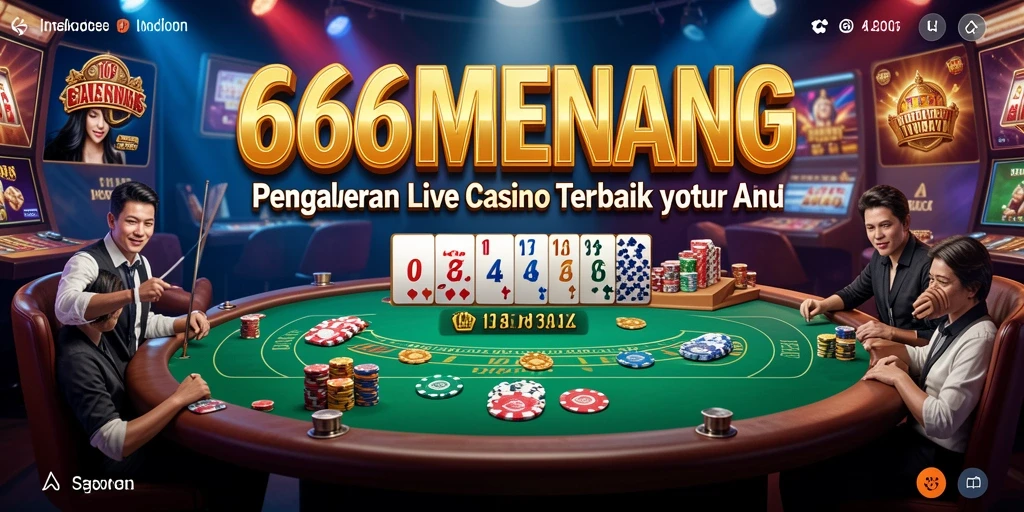 Screenshot gameplay Live Casino 666MENANG yang menarik dan interaktif.