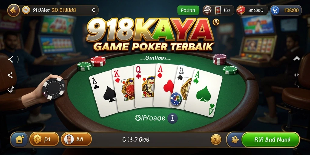 Tampilan gameplay menarik dari 918KAYA saat bermain poker.