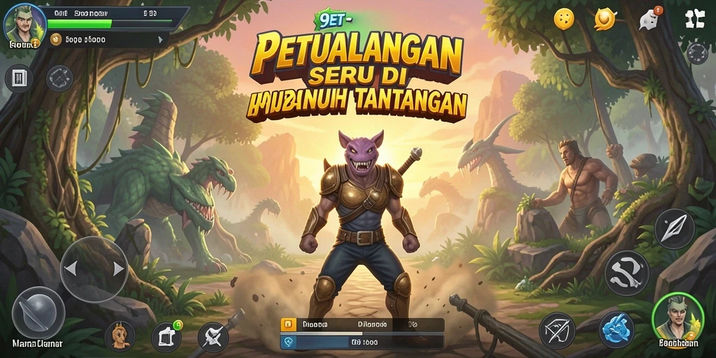 Screenshot gameplay 9ET menampilkan aksi petualangan yang menegangkan.
