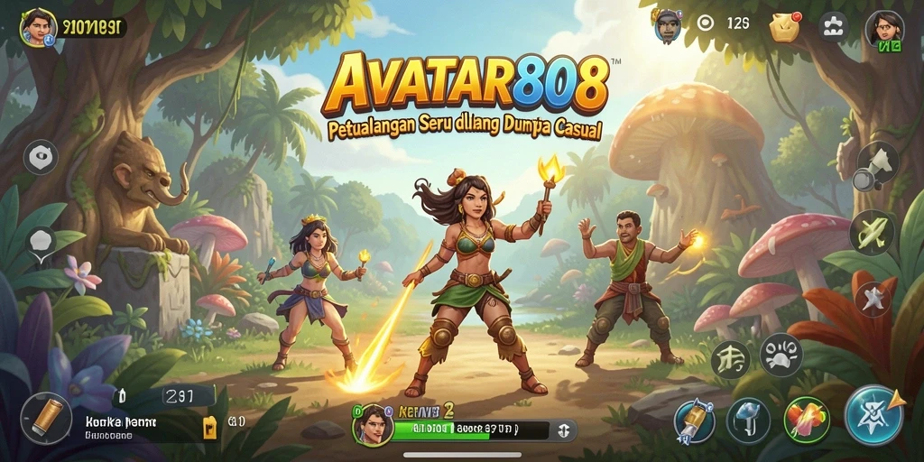 Tampilan gameplay seru di AVATAR808 dengan karakter dan tantangan yang menarik.