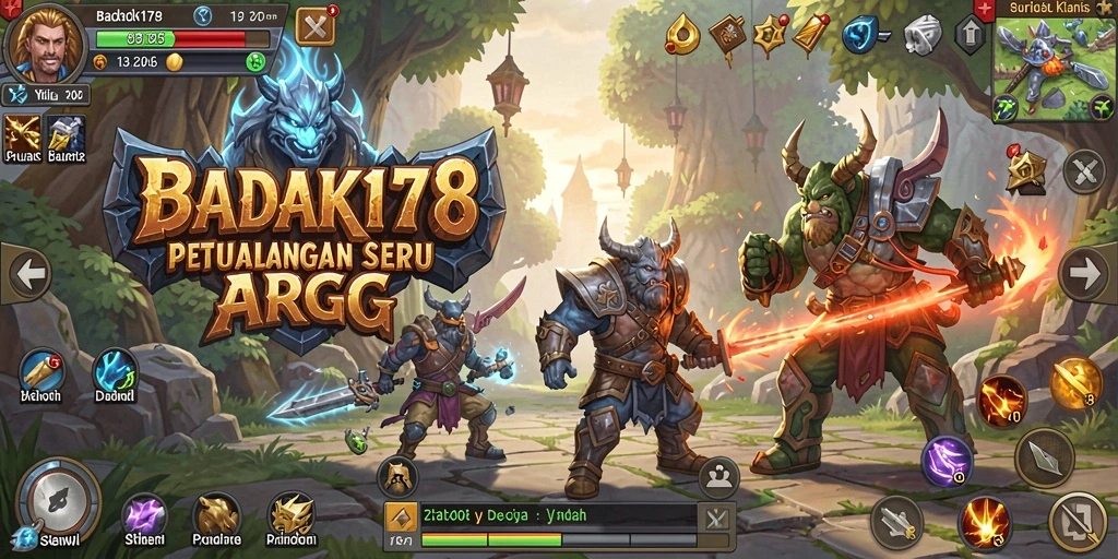 Gameplay seru BADAK178 dalam petualangan ARPG.