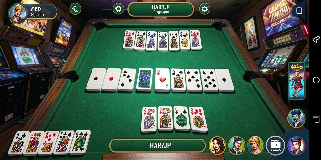 Tampilan menarik gameplay Domino di HARAPJP.
