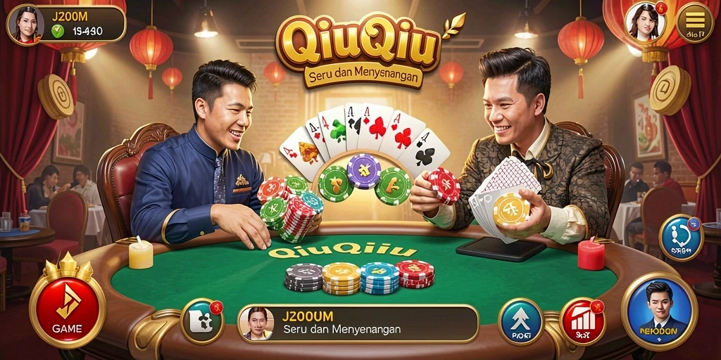 Tampilan gameplay QiuQiu J200M yang seru dan interaktif.