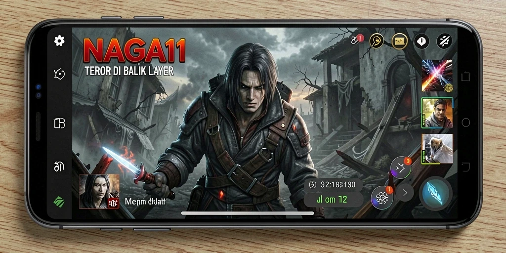 Screenshot menampilkan suasana mencekam dari gameplay NAGA11.