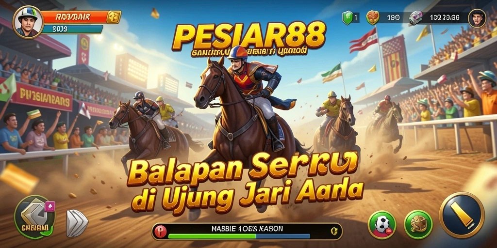 Tampilan gameplay balap PESIAR88 yang mendebarkan dan kompetitif.