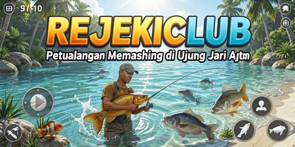 Tangkapan ikan yang spektakuler dalam gameplay REJEKICLUB.