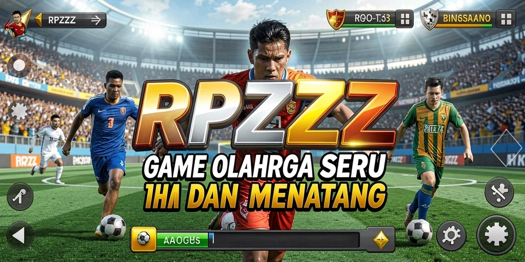 Screenshot utama RPZZZ menampilkan aksi mendebarkan dalam permainan olahraga.