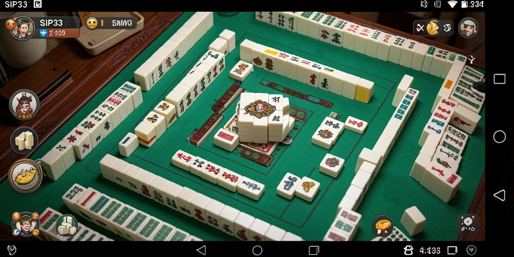 Tampilan gameplay SIP33 yang seru dan penuh strategi Mahjong.