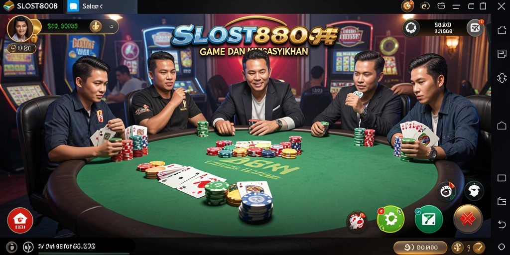 Tampilan gameplay SLOST8808 yang seru dan menantang dalam Poker.