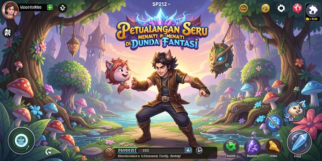 Tampilan gameplay SP212 yang menampilkan petualangan seru dan karakter menakjubkan.