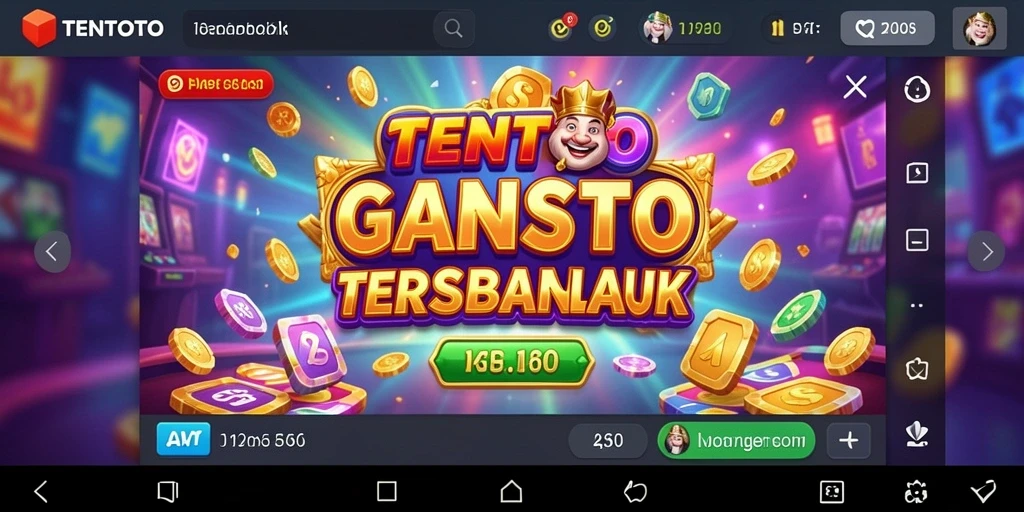 Tampilan gameplay TENTOTO yang mengasyikkan dengan fitur slot menarik.