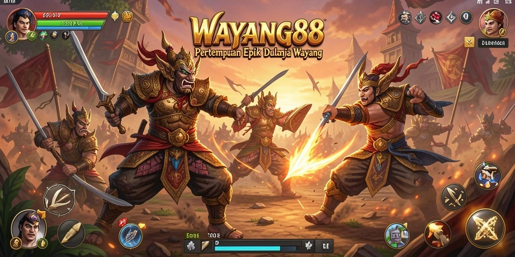 Tampilan aksi seru dalam pertempuran WAYANG88 yang mengesankan.