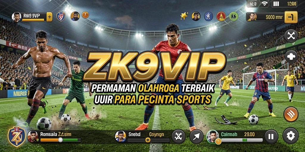 Screenshot gameplay ZK9VIP yang menampilkan aksi olahraga yang mendebarkan.